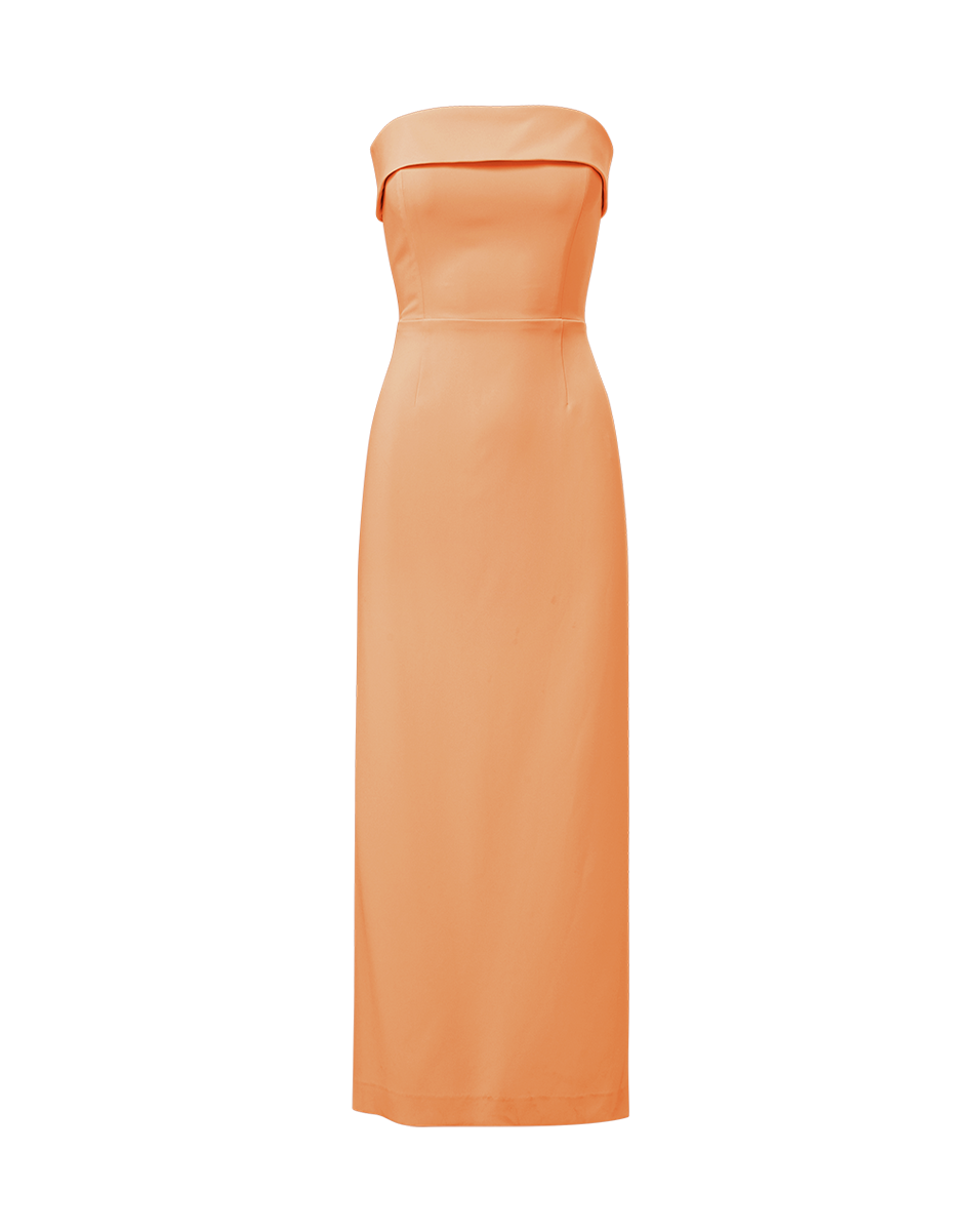 Absol Crepe Strapless Dress