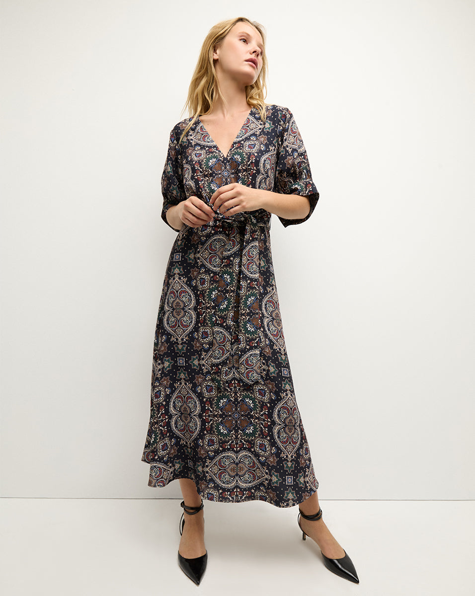 Wyatt Kaleidoscope-Print Dress