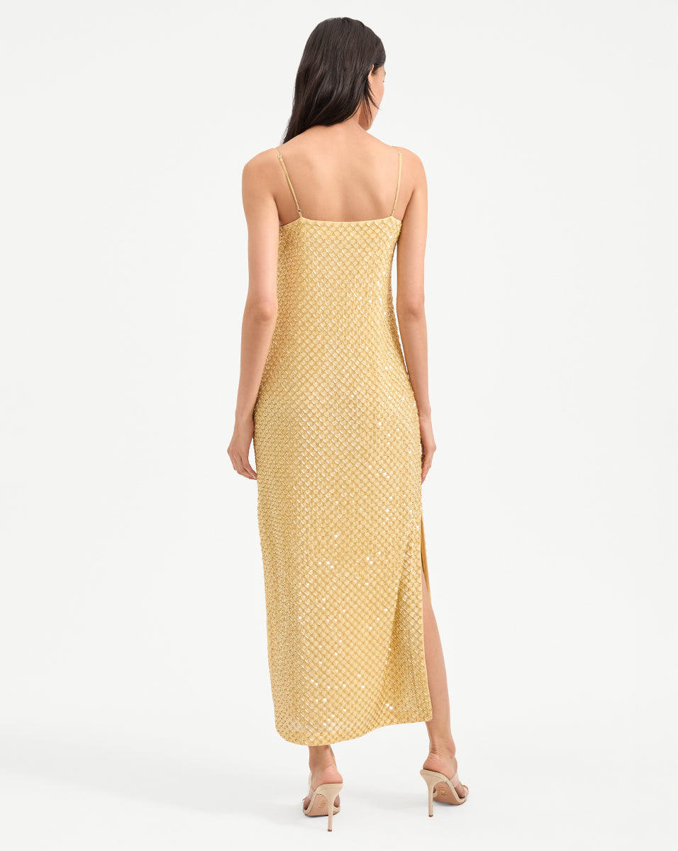 Petra Beaded Midi Dress