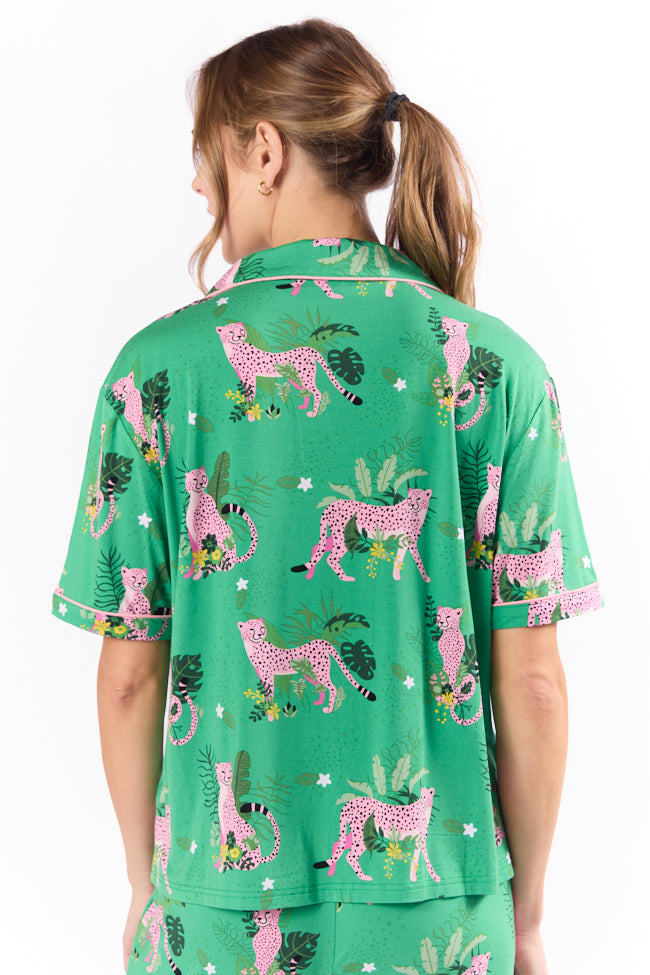 Under the Stars In The Wild Short Sleeve Pajama Top SALE