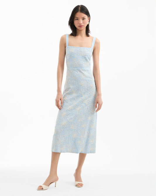 Ella Embroidered Midi Dress
