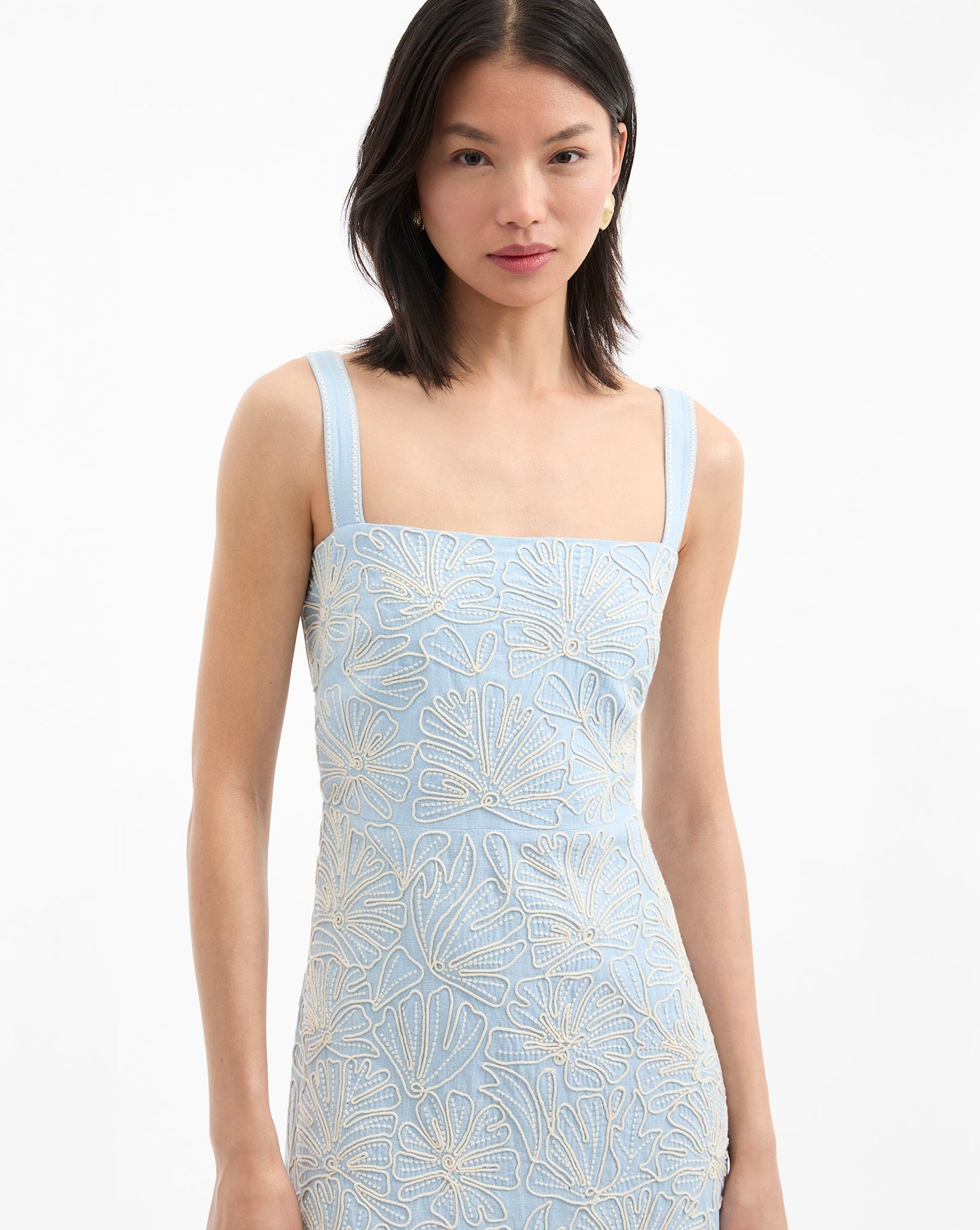 Ella Embroidered Midi Dress
