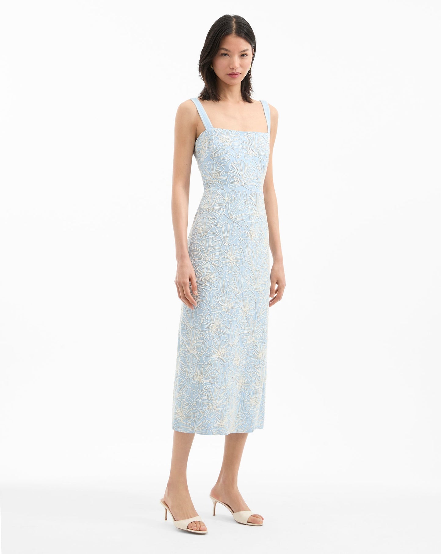 Ella Embroidered Midi Dress