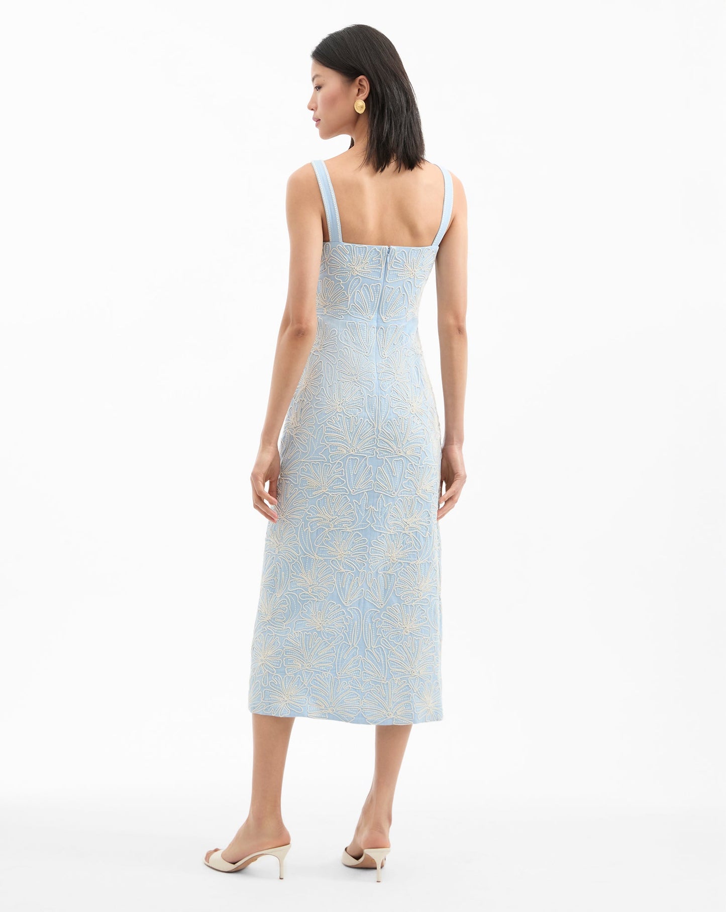 Ella Embroidered Midi Dress