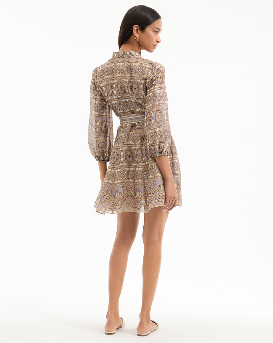 Kumar Silk-Linen Mini Dress