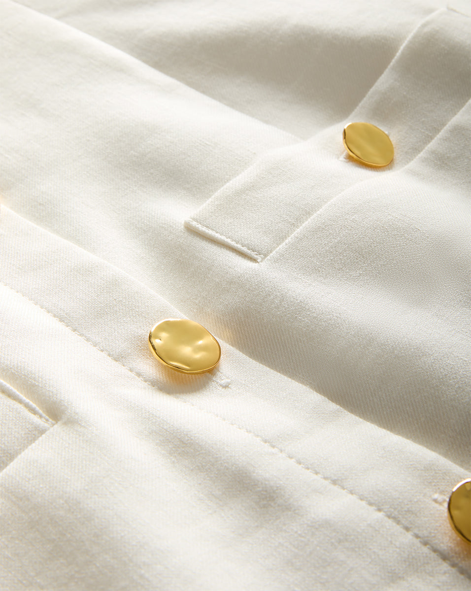 Roxanne Stretch-Linen Mini Dress