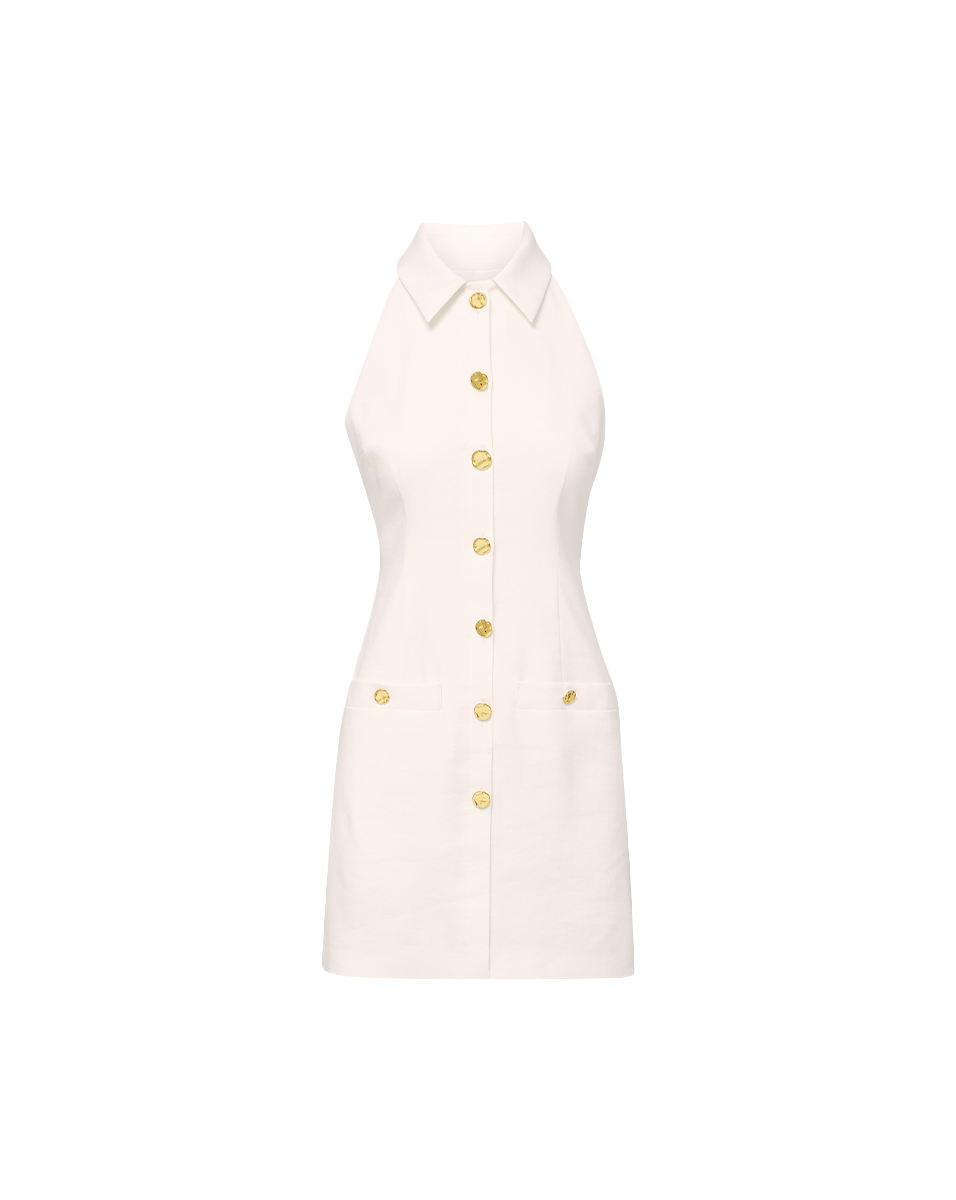 Roxanne Stretch-Linen Mini Dress