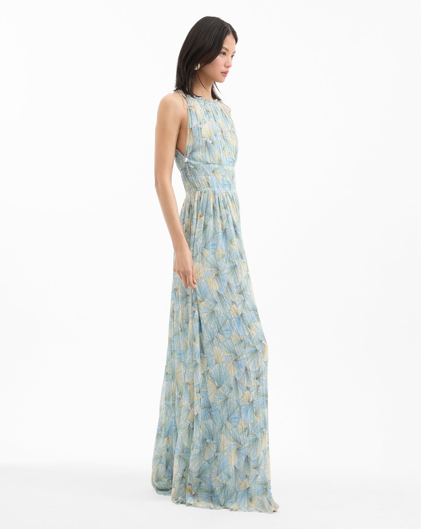 Yardley Pleated Maxi Dress