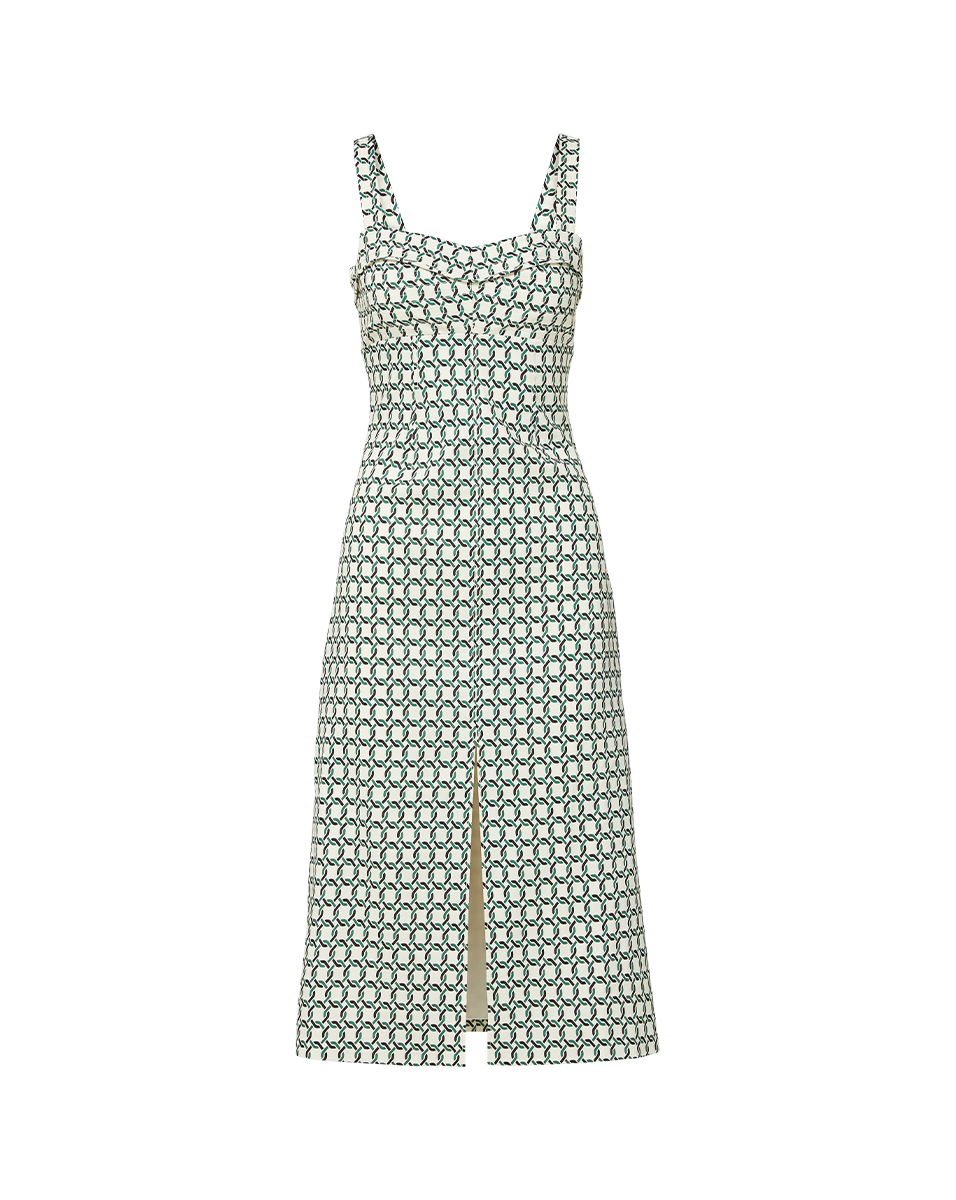 Colleen Stretch-Linen Midi Dress