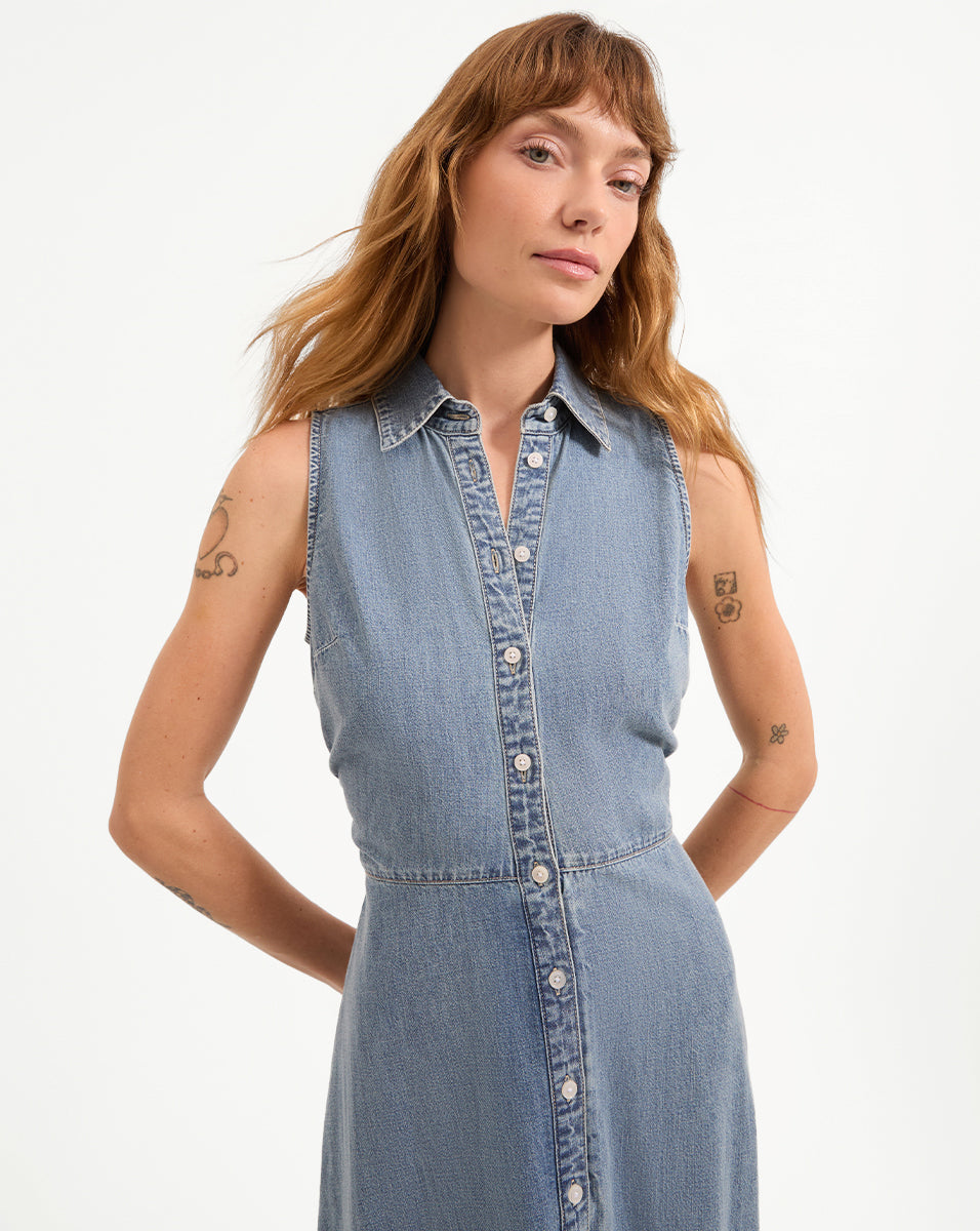 Fuller Denim Midi Dress