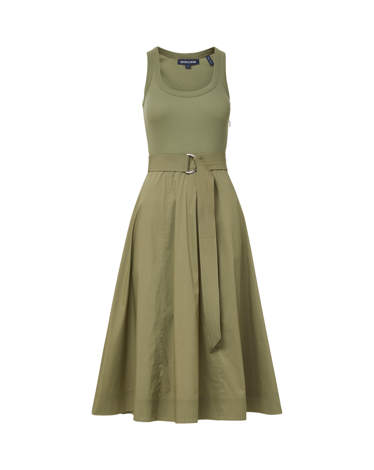 Ennis Mixed-Media Dress