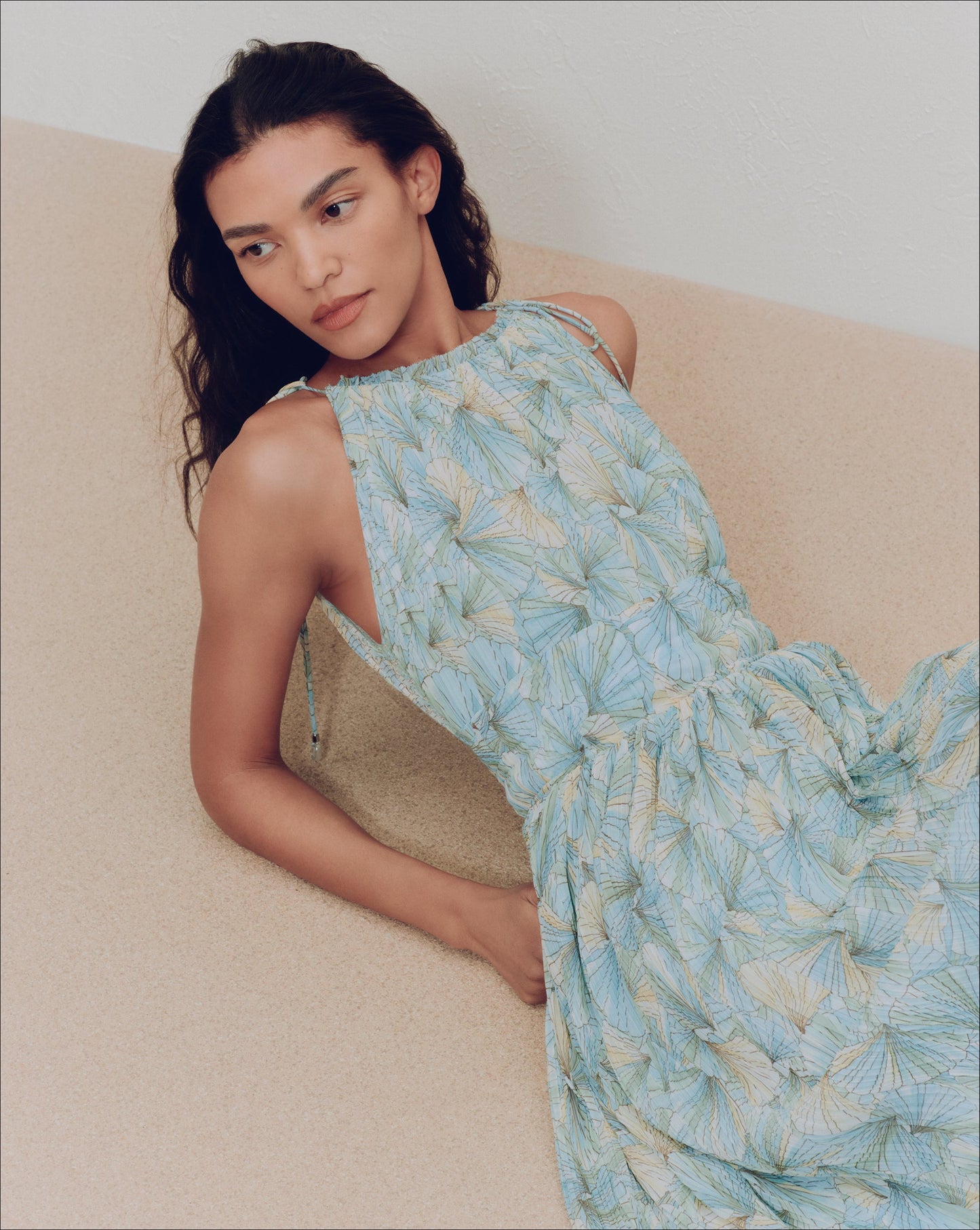 Yardley Pleated Maxi Dress